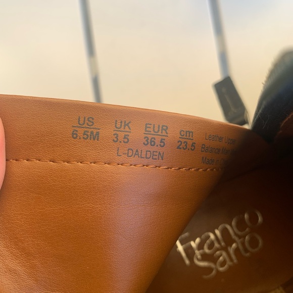 Franco Sarto dark green almost black leather boots size 6.5M - Picture 15 of 16